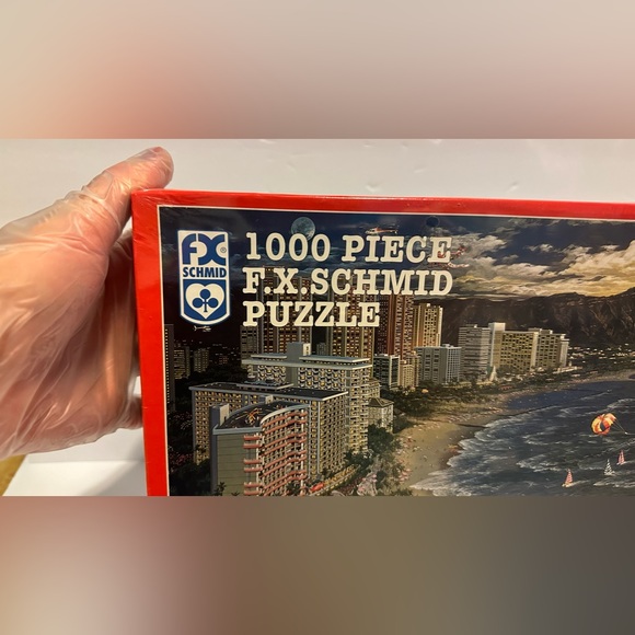 1000 Piece F.X. Schmid Puzzle Hawaiian Paradise Sealed New  -1997 - Picture 3 of 12